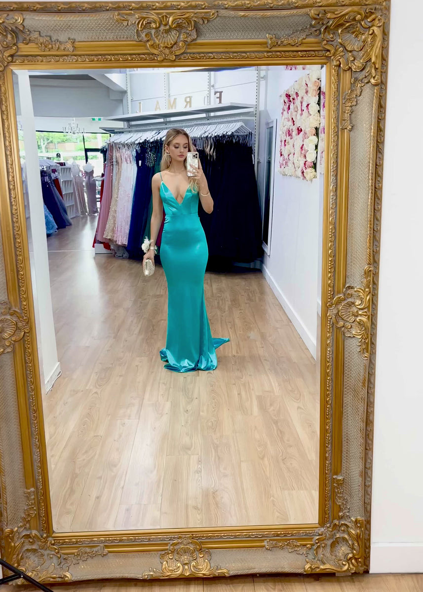 Kendall Formal Gown Aqua SAMPLE