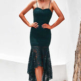 Mesina Lace Dress - Emerald Green