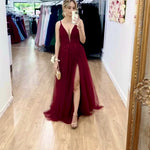 Kiri Tulle Gown - Wine