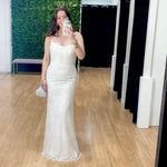 Nora Beaded Gown - Vintage White