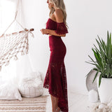 Celine Lace Set - Wine - Miss Runway Boutique