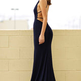 Alexis Gown - Navy - Miss Runway Boutique