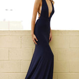 Alexis Gown - Navy - Miss Runway Boutique