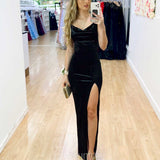 Andrea Velvet Gown - Black