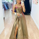 Apollo Metallic Gown - Gold