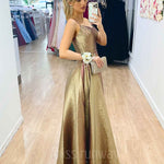 Apollo Metallic Gown - Gold