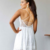 Aurelia Lace Dress - White