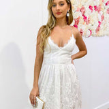 Aurelia Lace Dress - White