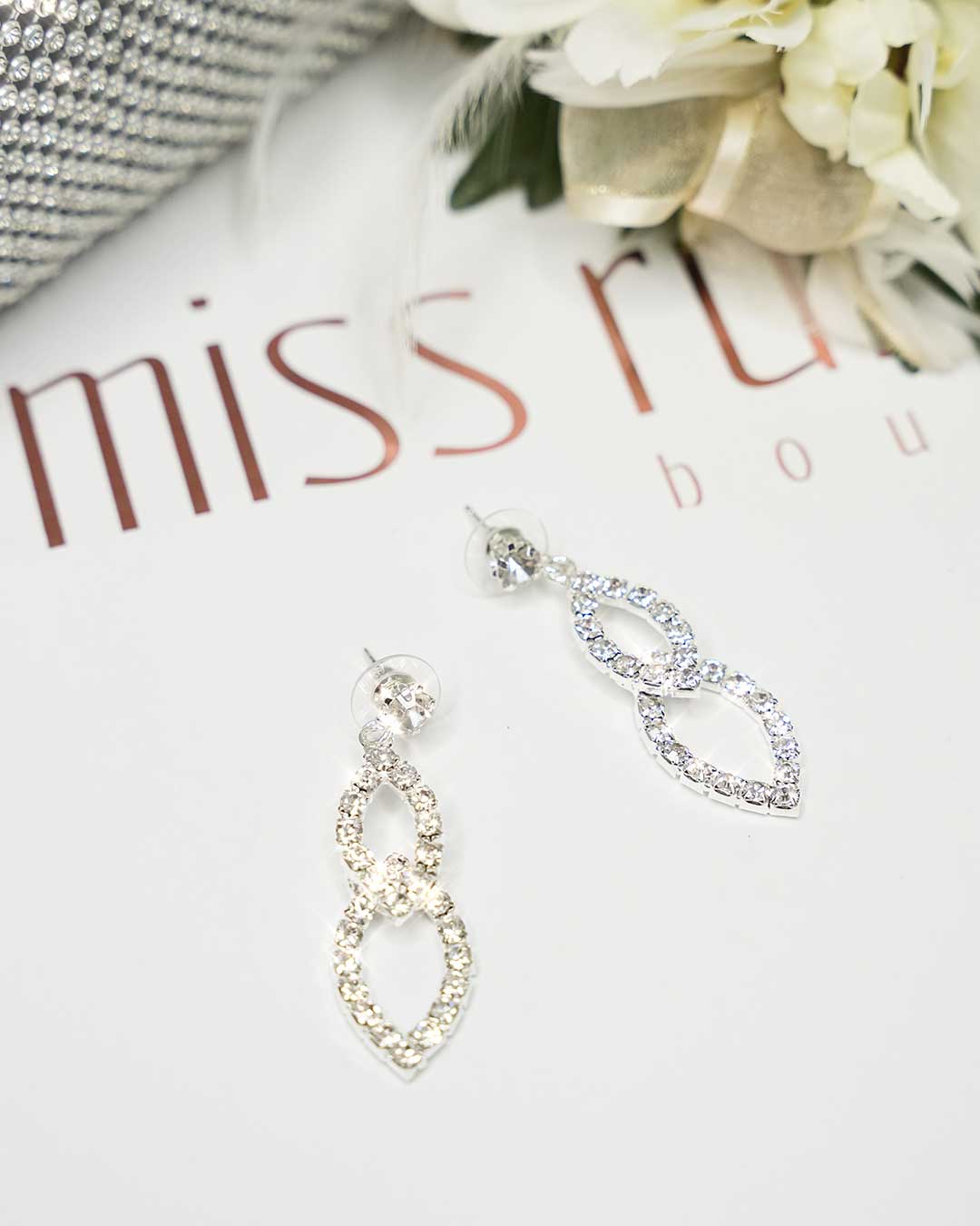 Aurora Diamond Earrings - Silver