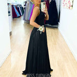 Ava Glitter Gown Black
