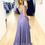 Ava Glitter Gown - Violet