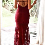 Mesina Lace Dress - Wine - Miss Runway Boutique