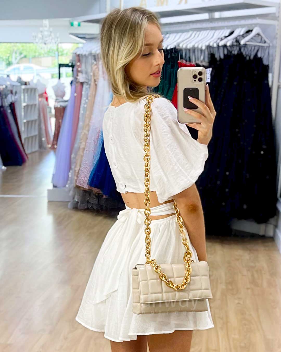 Blanca Mini Dress - White