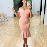 Brienne Midi Dress - Blush