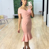 Brienne Midi Dress - Blush