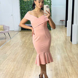 Brienne Midi Dress - Blush