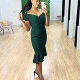 Brienne Midi Dress - Green