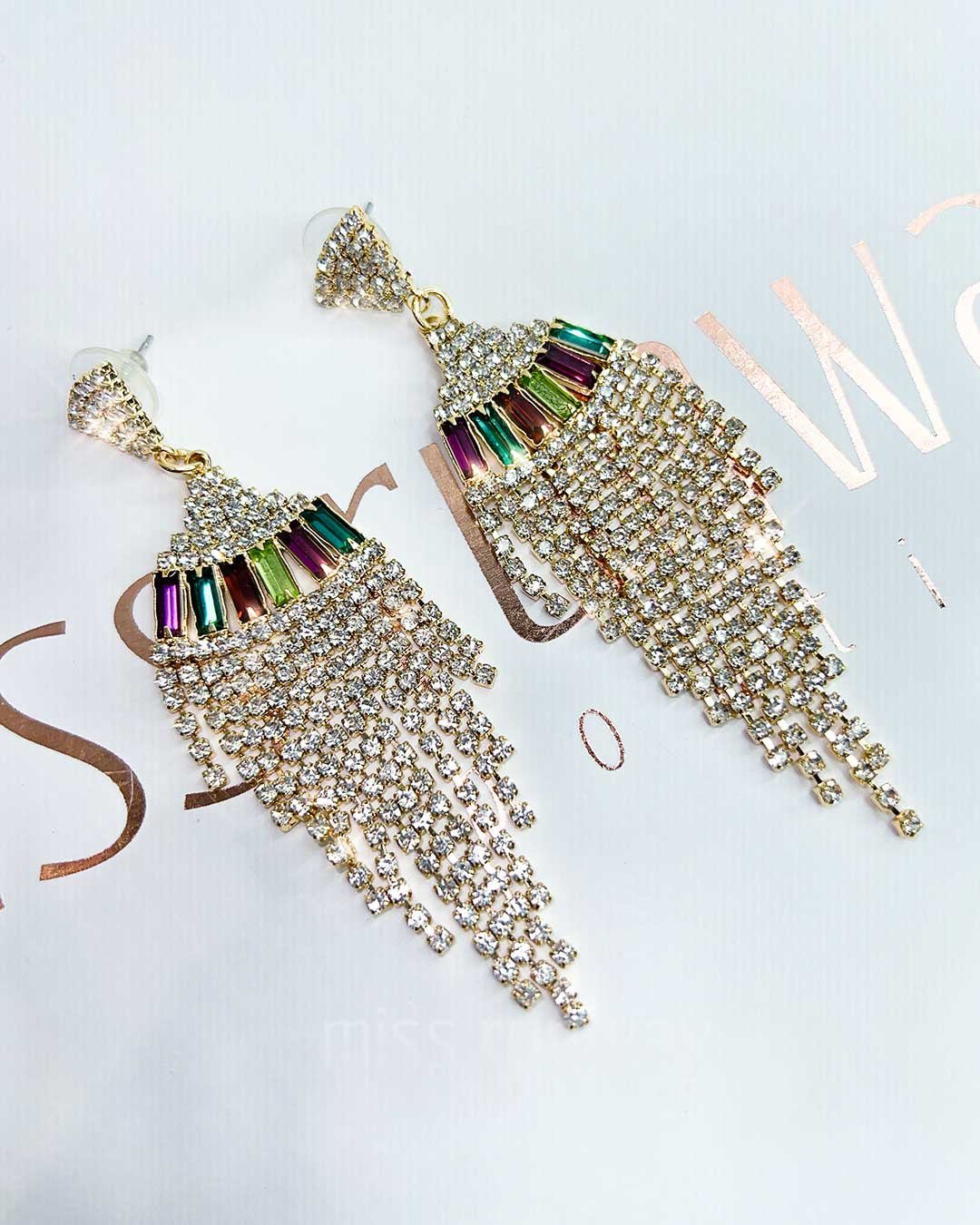 Carla Diamante Earrings - Multi