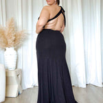 Carmela Glitter Gown - Black