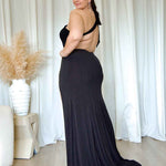 Carmela Glitter Gown - Black