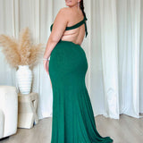 Carmela Glitter Gown - Emerald