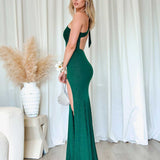 Carmela Glitter Gown - Emerald