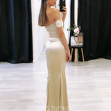 Carmen Satin Gown - Cream