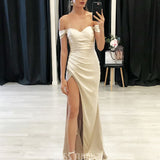 Carmen Satin Gown - Cream