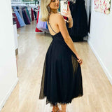 Carrie Midi Dress - Black