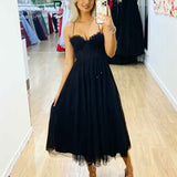 Carrie Midi Dress - Black