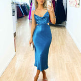 Chaya Slip Dress - Ocean
