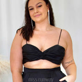 Cordelia Satin Top - Black