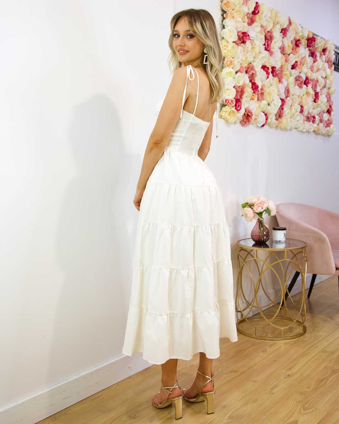 Dominique Maxi Dress - White