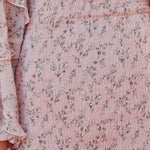 Elena Floral Dress - Baby Pink