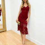 Estelle Lace Midi Dress - Wine