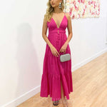 Gabby Maxi Dress - Hot Pink