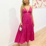 Gabby Maxi Dress - Hot Pink