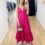 Gabby Maxi Dress - Hot Pink