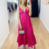 Gabby Maxi Dress - Hot Pink