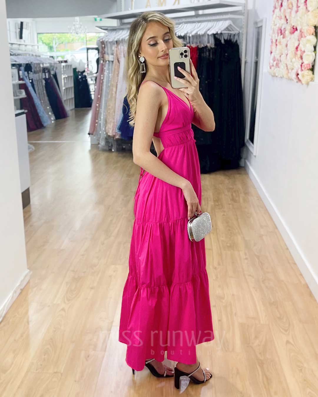 Gabby Maxi Dress - Hot Pink