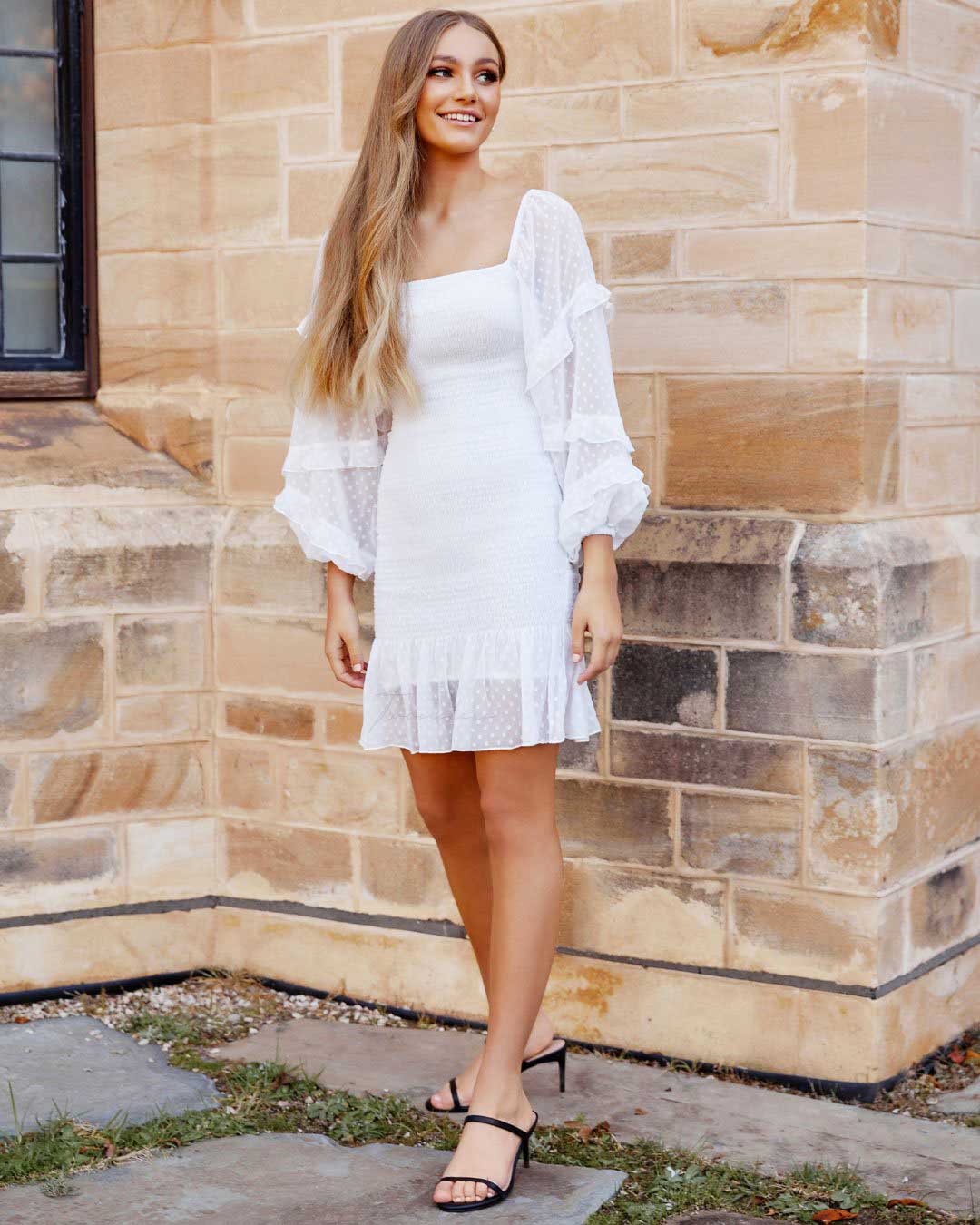 Gail Dress - White