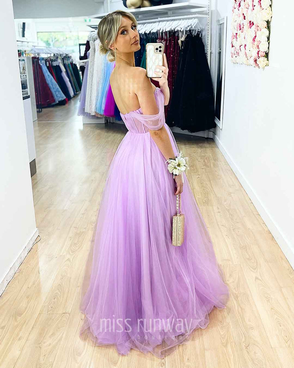 Genevieve Tulle Gown Lilac