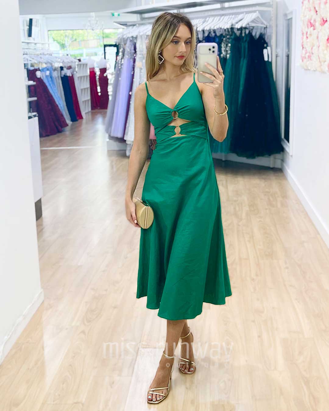 Giovanna Midi Dress - Green