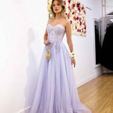 Hadley Tulle Glitter Gown - Lilac