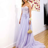 Hadley Tulle Glitter Gown - Lilac