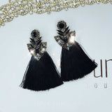Indiana Tassel Earrings Black