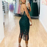 Khaleesi Lace Midi Dress - Emerald Green