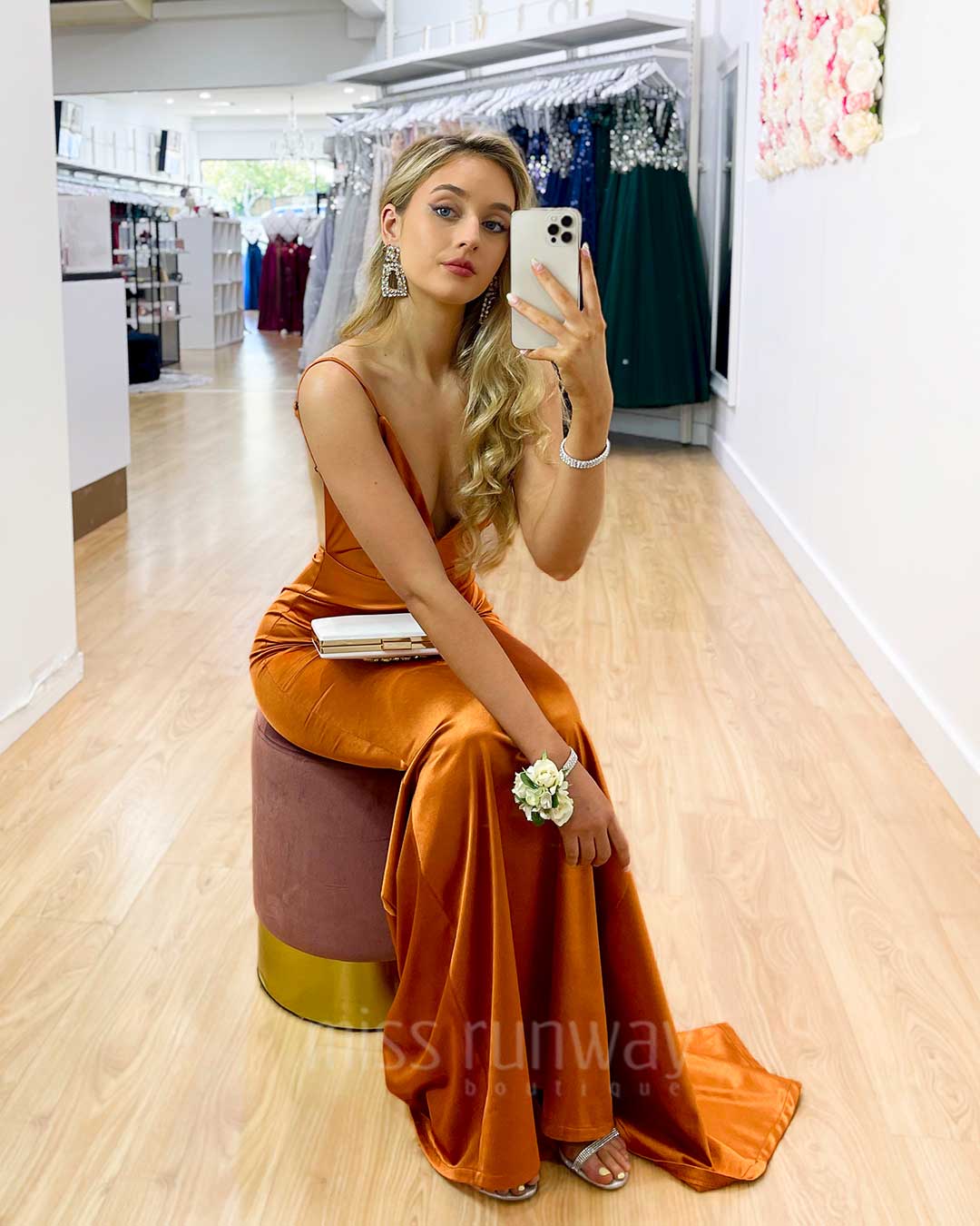 Kendall Formal Gown - Rust