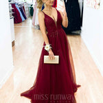Kiri Tulle Gown - Wine