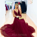 Kiri Tulle Gown - Wine